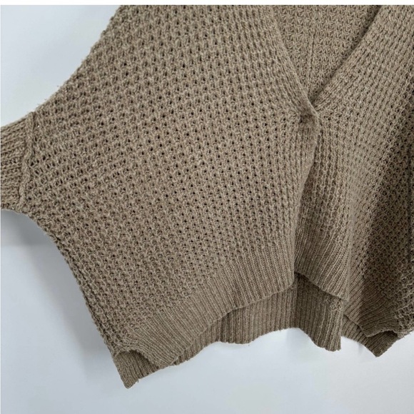 Free People Breeze Waffle Knit Cardigan - Picture 9 of 10